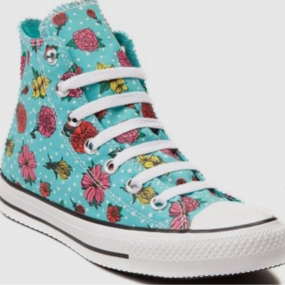 Converse CT HI Peacock Colorful Hightop Women’s Lace Up Sneakers size 7.5
